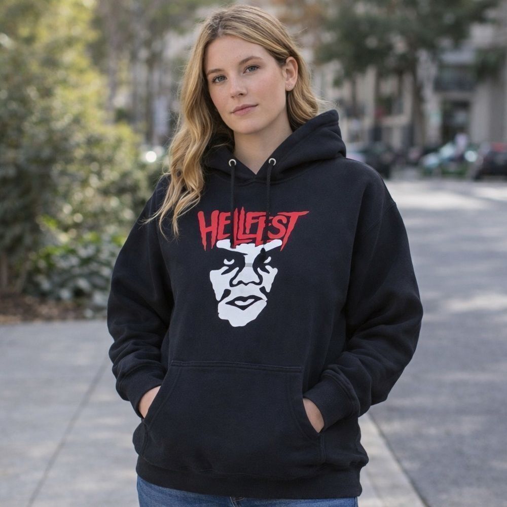 Obey X Hellfest Hoodie Black Unisex